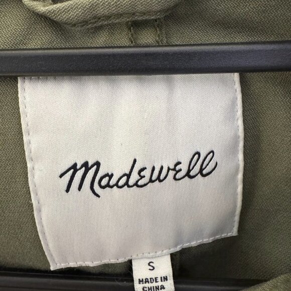 Madewell Women's Jacket Utility Military Fleet Jacket Army Green, Small - Picture 5 of 7
